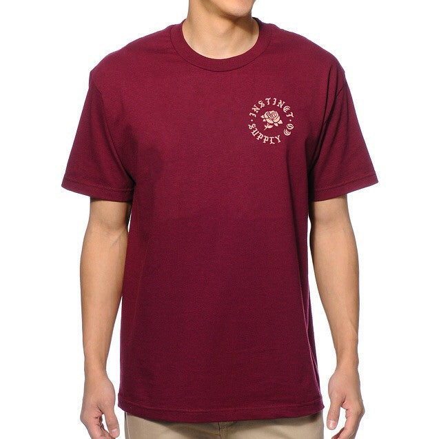 Rose Crest Classic T-Shirt Maroon